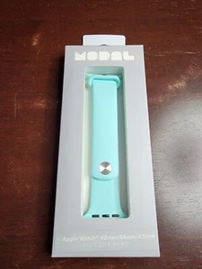 Modal Silicone Band for Apple Watch 42mm, 44mm & 45mm Teal - Picture 1 of 2