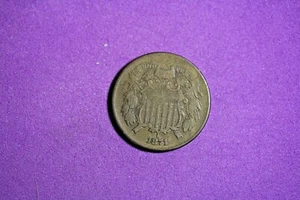 Estate Find 1871 - Shield Two Cents!!!  #K2555 - Picture 1 of 2