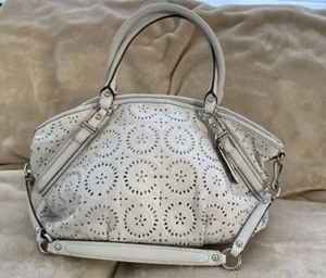 Coach Madison Laser Cut Sophia Leather Satchel Handbag - Picture 1 of 17