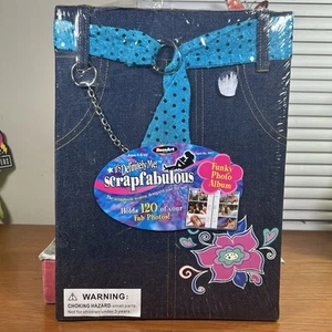 Vtg RoseArt Jean Scrapbook Y2K Tween McBling Photo Album Denim Scrapfabulous NOS - Picture 1 of 7