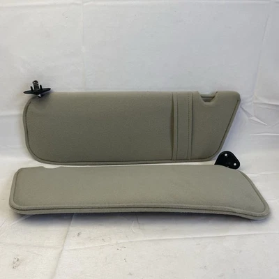 Комплект из пары солнцезащитных козырьков 1989-2006 Ford Ranger водитель пассажир левый правый светло-серый - Изображение 1 из 4