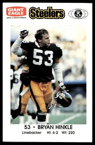 1991 Pittsburgh Steelers Kiwanis Giant Eagle Police Bryan Hinkle  - Picture 1 of 2