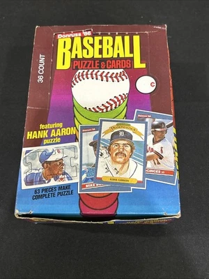 1986 DONRUSS BASEBALL WAX BOX 36 Sealed Packs Jose Canseco, Fred McGriff RC *1 - Image 1 of 4