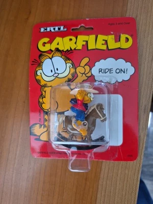 ERTL 1990 Garfield Die Cast Hobby Rocking Horse ¡MONTA A CABALLO! Juguete 2996 nuevo en paquete Foto 1 de 2