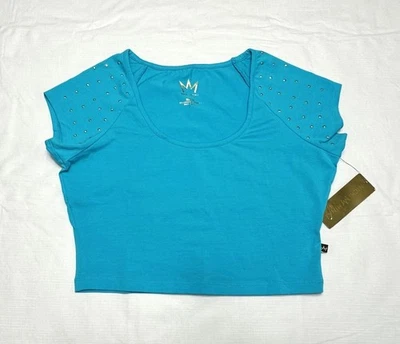 Blusa curta de malha Juniors Nicki Minaj com design de buraco de fechadura - M-L-XL - Imagem 1 de 4