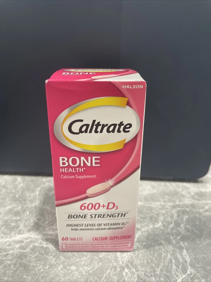 Caltrate骨骼和肌肉50年以上60片600毫克钙含500iu维生素D3 — 第 1/4 张图片