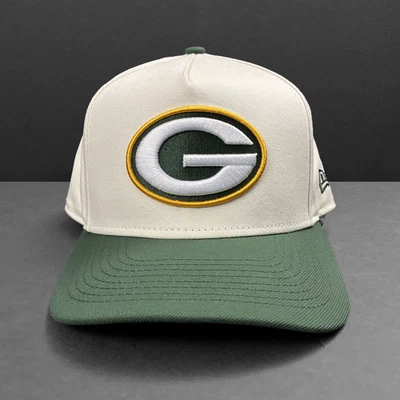 Green Bay Packers New Era 9Fifty A-Frame Two-Tone Cream Green Snapback - NWOT - Image 1 of 4