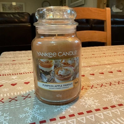 Yankee Candle Pumpkin Apple Parfait  Large 623g Jar. New in Mint Condition 2019 - Image 1 of 4