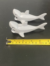 Lot of 2 Lego Great White Shark Pirates 6243 Mini Figures - Sharks Only