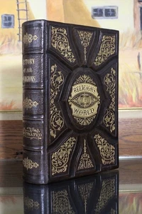 HISTORY OF ALL RELIGIONS/BIBLE /HOLY WAR/GOD/RELIGION/ Fine Binding Scarce! - Bild 1 von 13