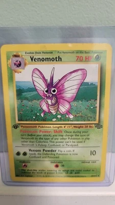 Venomoth 29/64 First Edition Pokémon TCG Jungle Edition Rare LP - Image 1 of 2