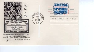COMMEMORATING THE MEETING OF THE INTERNAT'L SOCIAL SECURITY ASSN - 1964 - DC1802 - Picture 1 of 1