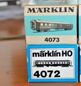 MÄRKLIN H0 4072 + 4073 gepflegte  Personen- und Speisewagen der SJ in OVP - Bild 1 von 7