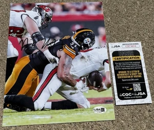 NICK HERBIG SIGNED 8x10 Photo JSA COA PITTSBURGH STEELERS - Bild 1 von 3