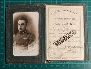 TESSERA  ES. ITALIANO 1919 TEN. COL. BIANCHETTI ANTONIO 91° R. FANT ( F 38  ) - Foto 1 di 7