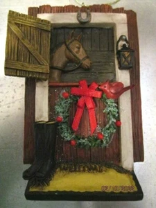 2002 Roman Inc 3D western horse Christmas Ornament b330 - Picture 1 of 3