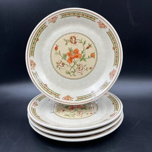 Lenox CORAL BLOSSOMS Salad Luncheon Plates 8 inch Temper-ware Set of 4 - Picture 1 of 7