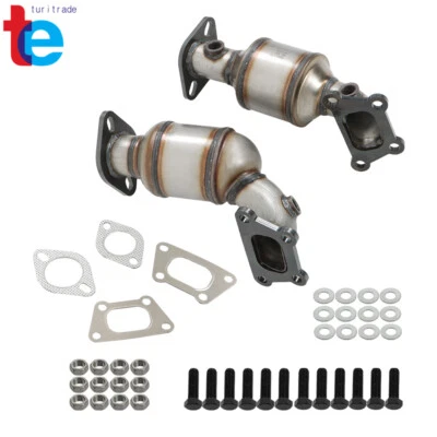 Par de convertidores catalíticos delanteros de acero inoxidable de 3,0 L para GMC Terrain 2010-2012 Foto 1 de 4