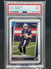 2021 Donruss Mac Jones New England Patriots Rated Rookie Card RC #255 PSA 9 Mint