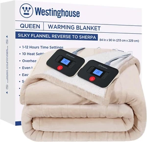 Electric Blanket Queen, Heated Blanket Queen Size with 10 Heating Levels and 1 t - Picture 1 of 8