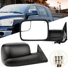 Lh Side Mirror Tow Power Heated For 98-01 Ram 1500/98-02 2500 3500 Flipup
