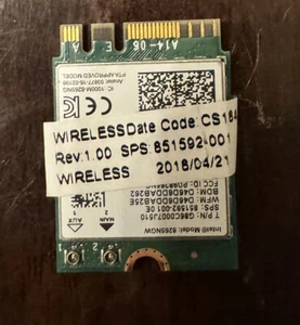 WLAN Karte Intel 8265NGW Dual Band 802.11ac NGFF 867mbps WiFi Bluetooth 4.2 - Bild 1 von 1