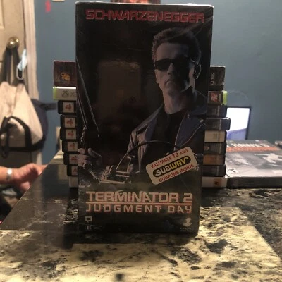 Terminator 2: Judgment Day (VHS, 1991) BRAND NEW! SEALED!! [RARE SUBWAY STICKER] - Image 1 of 4