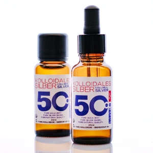 Argento colloidale 50 ml 50 ppm ● 60 ppm ● 70 ppm PureSilverH2O 2* 25 ml e pipetta