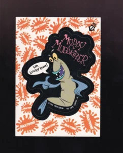 Nickelodeon Topps 1993 Topps pegatina Ren & Stimpy Show tarjeta 3 Muddy Mudskiper - Imagen 1 de 2