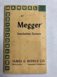 Magger Insulation Testers Instruction Manual Fifth Edition 1954 Original - Picture 1 of 12