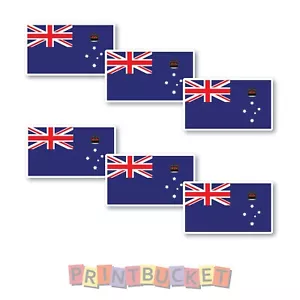 Victoria Flag sticker 60mm 6 pack quality water/fade proof vinyl - Picture 1 of 1
