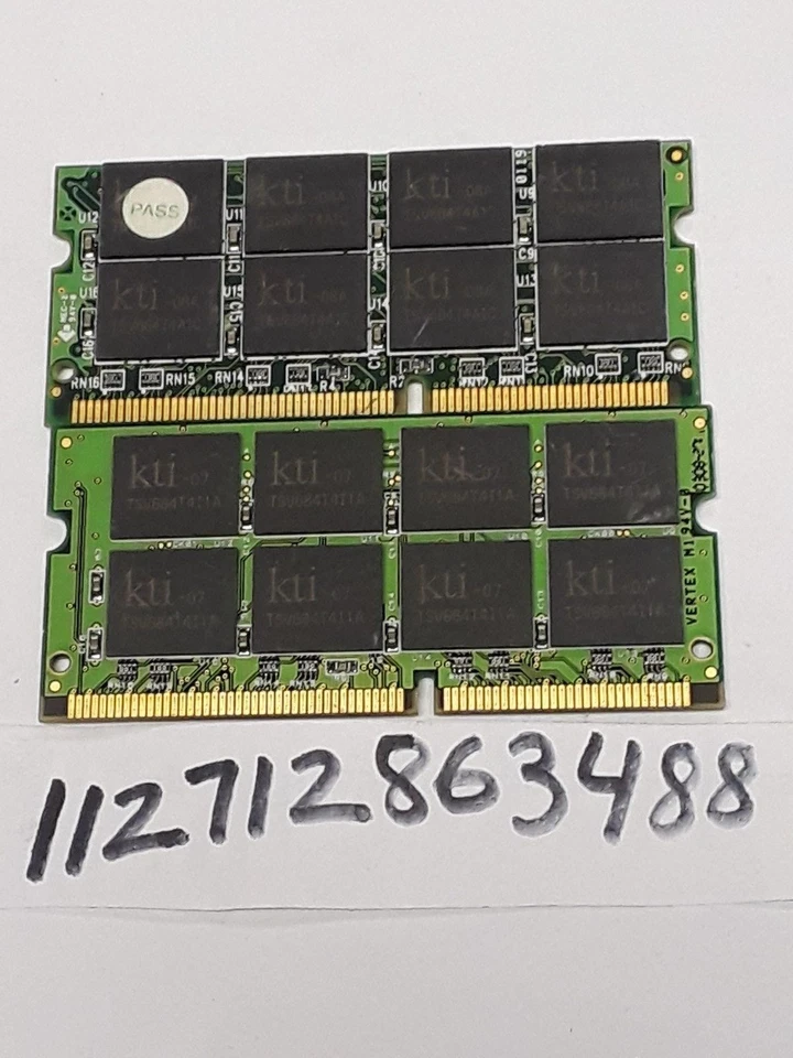 512MB KIT SD PC SDRAM PC100 100  CL2 144PIN SODIMM  16X8 NON-ECC  16CHIPS - Image 1 of 1