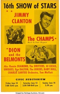 Dion and The Belmonts 13" X 19" Reproduction Concert Poster - Picture 1 of 4