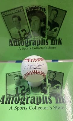 Maury Wills Autographed Rawling Major League Baseball Los Angeles Dodgers JSA A5 - Image 1 of 4