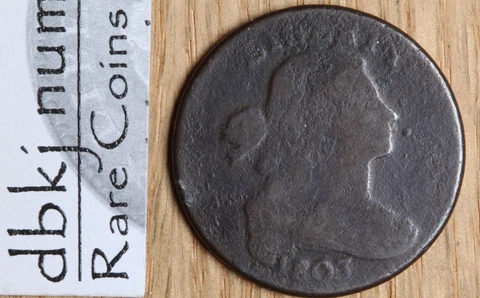 1807 Large Cent - G - Good - Small Fraction Cover
