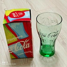 MCDONALD'S COCA-COLA COKE CONTOUR GLASS 2008  JAPAN Green
