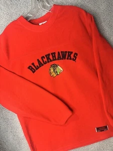 Chicago Blackhawks Fuzzy Fleece Sweater by Majestic Herren Gr. Medium rot weich - Bild 1 von 11