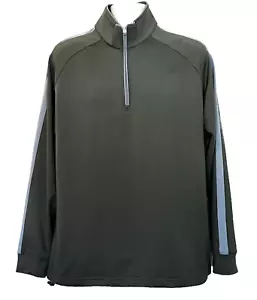 Camisa Pullover Dunning Golf 1/4 Cremallera Para Hombre Talla L Verde Manga Larga Cuello Simulado - Imagen 1 de 6