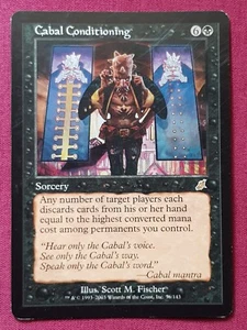 Magic The Gathering SCOURGE CABAL CONDITIONING black card MTG - Picture 1 of 2