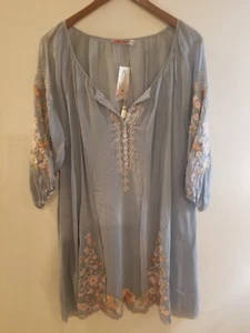 Vestido túnica Johnny Was Astara con tirantes talla XL nuevo con etiquetas $345 - Imagen 1 de 12
