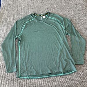 Champion Shirt Mens 2XL Green Long Sleeve Running