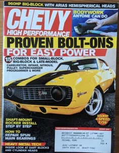 Chevy High Performance Aug '07 Shaft-Mount Rocker Install Repair Main Bearings - Picture 1 of 4