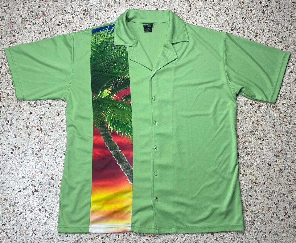 Camisa de manga corta con botones para hombre Margaritaville de Ericson Group talla XXL Foto 1 de 4