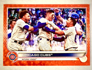 2022 Topps Baseball Series 2 Orange Rainbow Foil Chicago Cubs #585 172/299