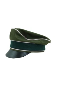 WWII German Afrikakorps Heer Infantry Cotton Crusher Visor Cap - Bild 1 von 1