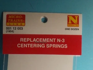 N Scale Micro-Trains 1954 REPLACEMENT CENTERING SPRINGS (N-3) 001-12-003 - Picture 1 of 2