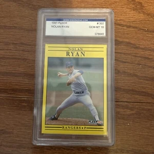 NOLAN RYAN GENUINE AUTHENTIC VINTAGE GM MINT 10 COLLECTIBLE TRADING CARD RARE - Picture 1 of 2