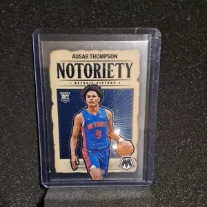 Ausar Thompson RC 2023-24 Panini Mosaic Notoriety - Detroit Pistons - Picture 1 of 2