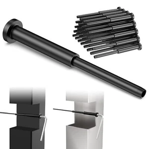 4"x4" Black Invisible Cable Railing 1/8" Fit 2"x2" 4"x4" Wood/Metal Post 30 Pack - Picture 1 of 7