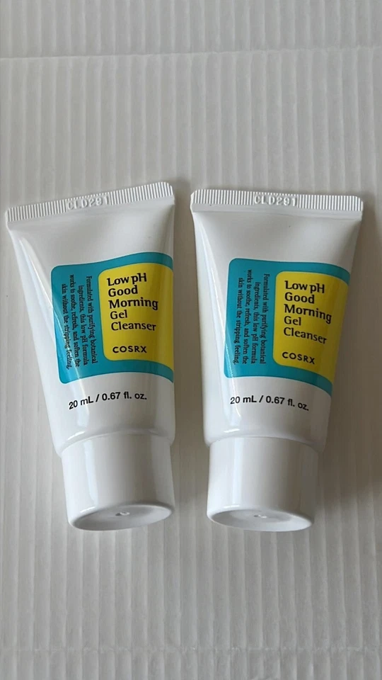 2 COSRX LOW PH GOOD MORNING GEL Cleanser 0.67 oz 20 mL each tot. 40 ml